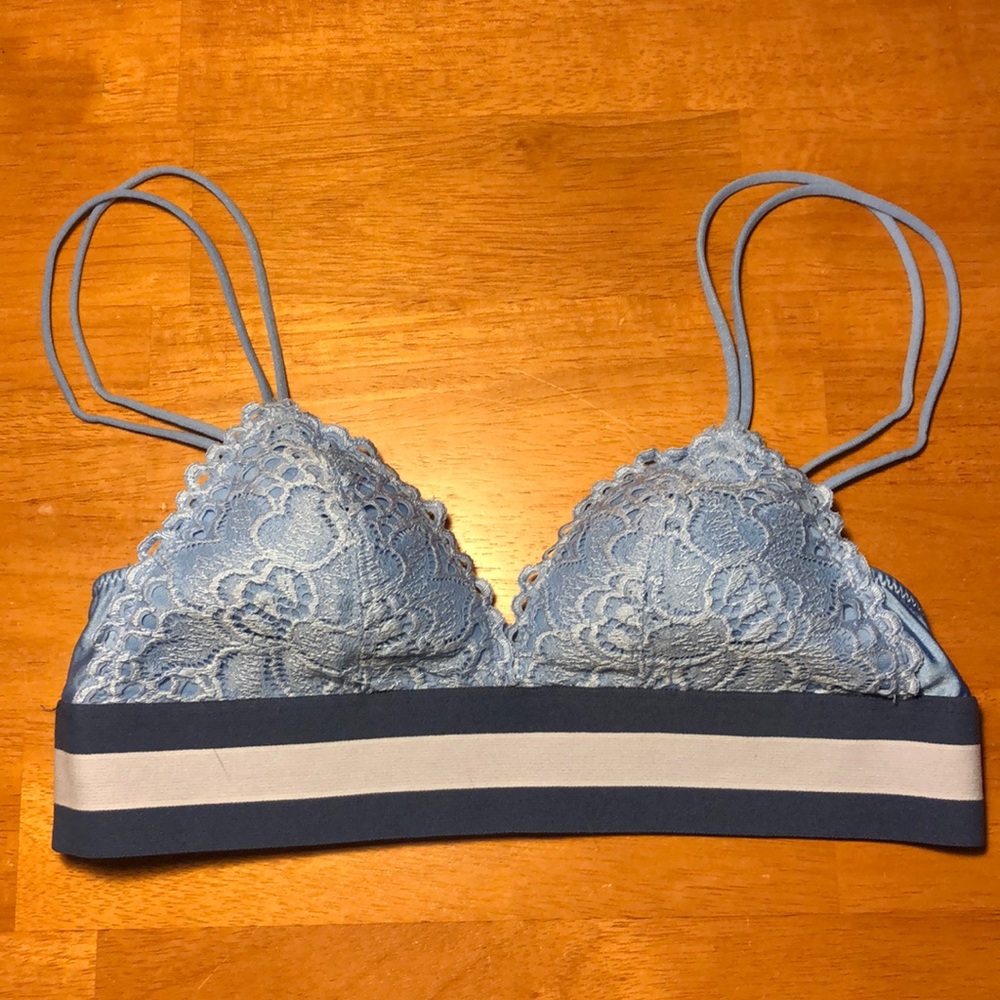 aerie • Blue Lace Pullover Bra - XS